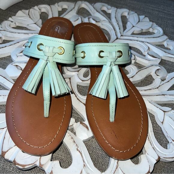 Coach Sheena Tassel Flip Flop Sandals Shoes Women’s 8.5 - Picture 9 of 9